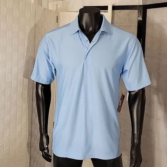 BRAND NEW ULTRA CLUB 3-BUTTON PLACKET WITH COLLAR MEN'S SHORT SLEEVE POLO SHIRT - Picture 2 of 15